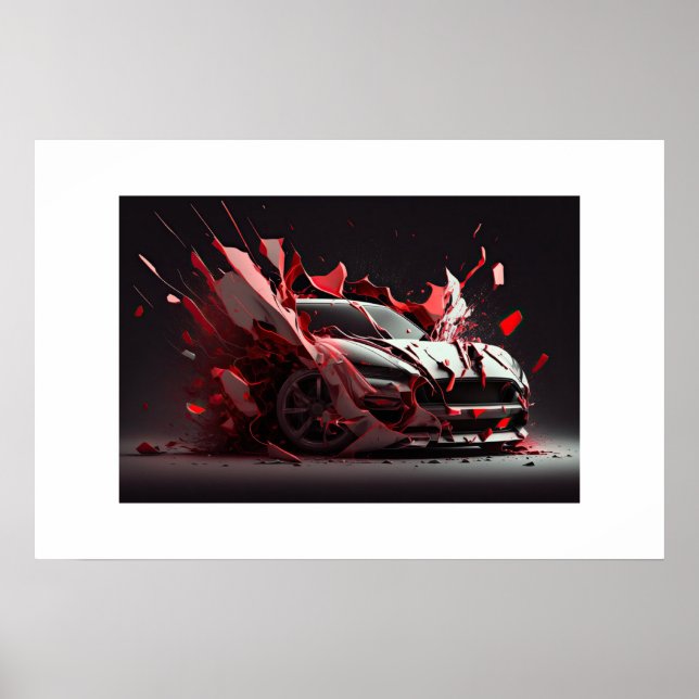 Poster Voiture de sport (Devant)