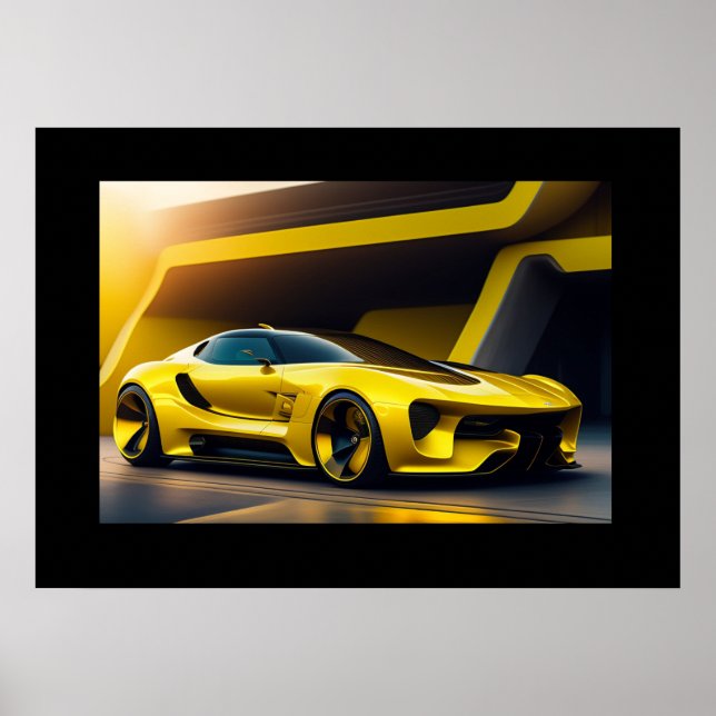 Poster Voiture de sport (Devant)