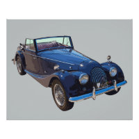 Voiture de sport convertible Morgan Plus 4 1964