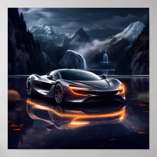 Poster Voiture de sport McLaren Speedtail 2020