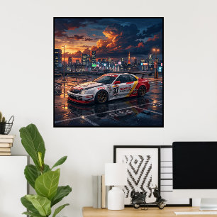 Poster Voiture de tourisme Honda Prelude