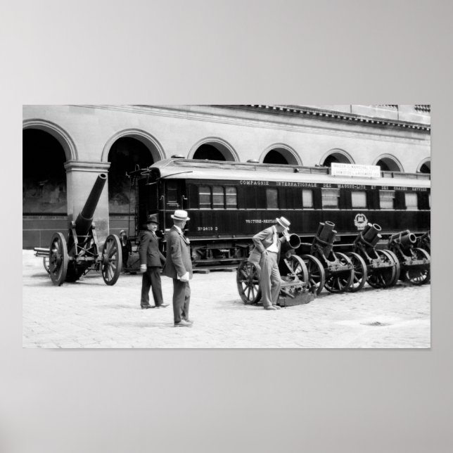 Poster Voiture Ferdinand Foch - Armistice de la Première  (Devant)