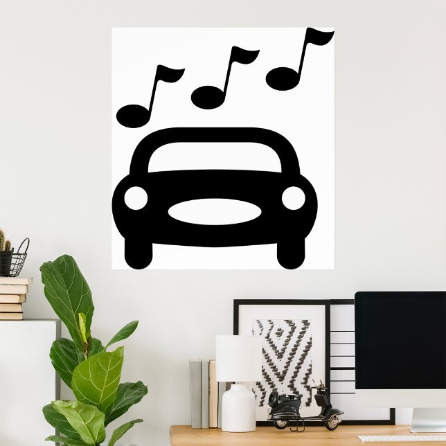 Poster Voiture musicale (Créateur téléchargé)