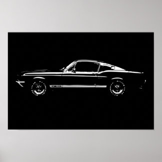 Poster Voiture Mustang