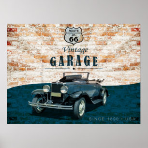 Poster Voiture Retro Vintage