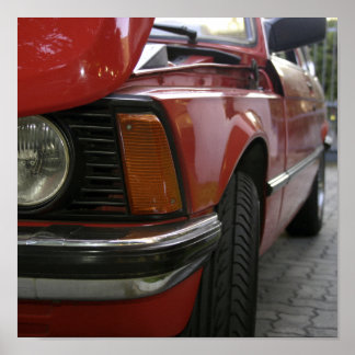 Poster Voiture rouge