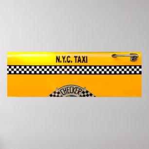 Poster Voiture - Ville - Taxi NYC
