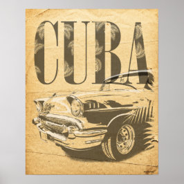 Poster Voiture Vintage