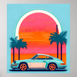 Poster Voiture Vintage