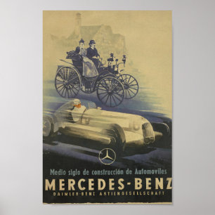 Poster Voitures anciennes Mercedes-Benz