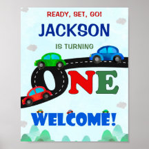 Voitures signe de fête de bienvenue Chauffeur 1er 