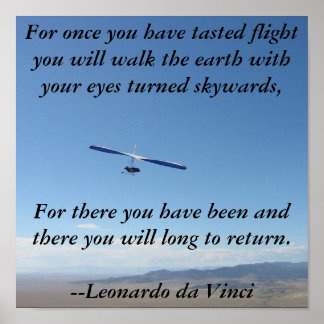 Poster Vol à suspension