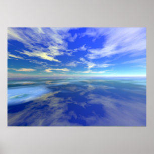 Poster Vol au-dessus de l'eau