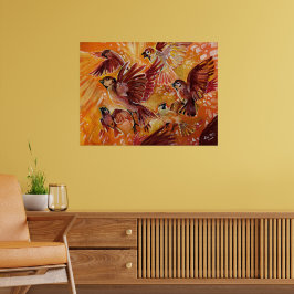 Poster Vol d'automne à l'automne