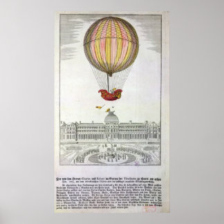 Poster Vol de Jacques Charles et Nicholas Robert