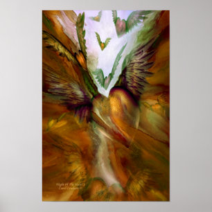 Poster Vol de l'affiche/de copie d'art du coeur 2