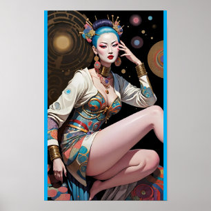 Poster Vol de rêve asiatique - Ken Gage Art