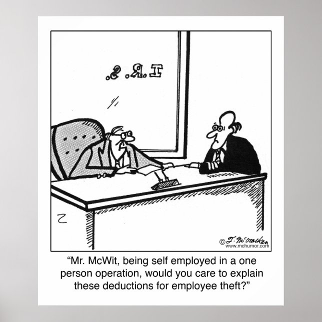 Poster Vol indépendant et vol d'employés (Devant)