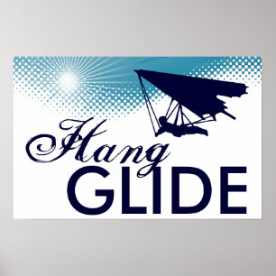 Poster vol plané en hauteur