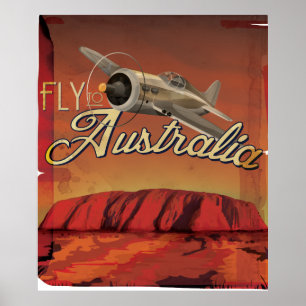 Poster Vol vers l'Australie