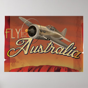 Poster Vol vers l'Australie