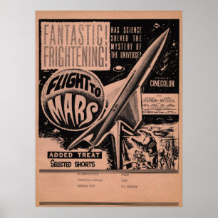 Poster Vol vintage d'affiches de films hollywoodiens vers