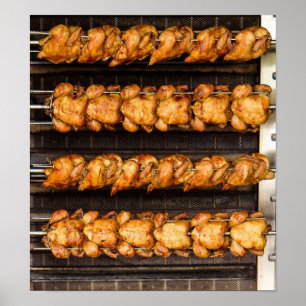 Poster Volailles Cuisine grill