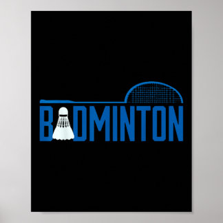 Poster Volant de badminton pour joueur de badminton homme
