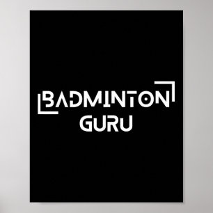 Poster Volant de badminton Racket Sports Champion Stratég