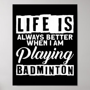Poster Volant de badminton Sport Badminton Joueur Entraîn