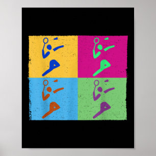 Poster Volant de jeu de rabat de sport de badminton pour 