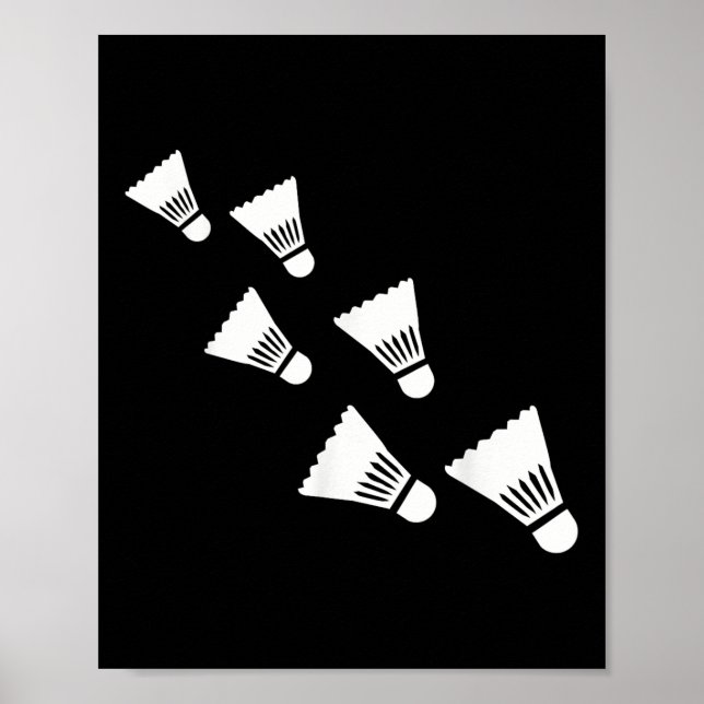 Poster Volants de badminton (Devant)