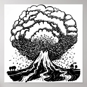 Poster Volcan