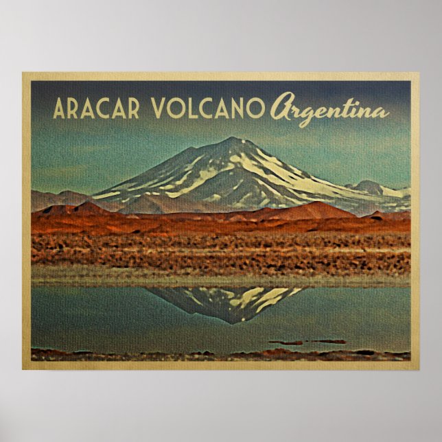 Poster Volcan Aracar Argentine (Devant)