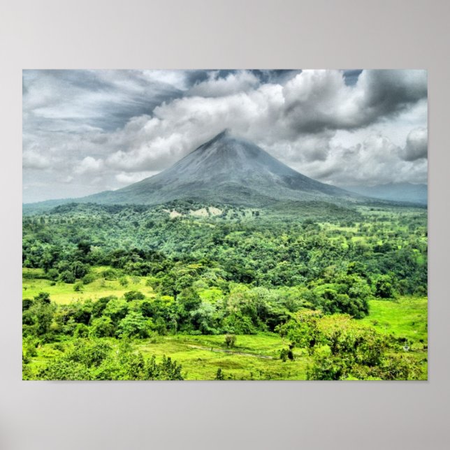 Poster Volcan Arenal - Costa Rica (Devant)
