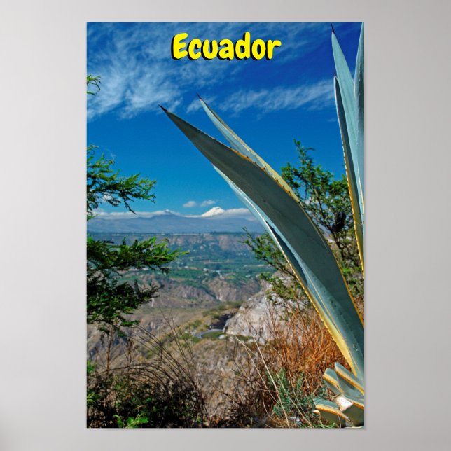 Poster Volcan Cotopaxi, Equateur (Devant)