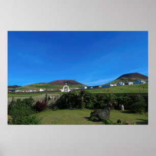 Poster Volcan du jardin