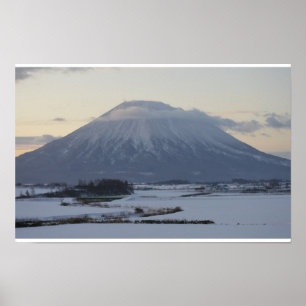 Poster Volcan Japonais