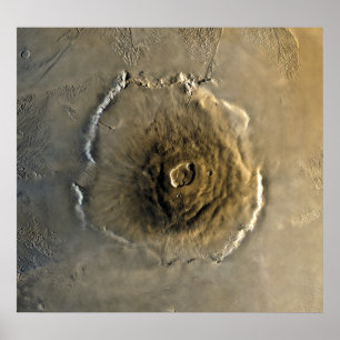 Poster Volcan Olympus Mons sur Mars