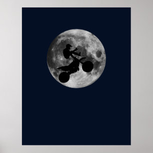 Poster Voler haut (motocross)