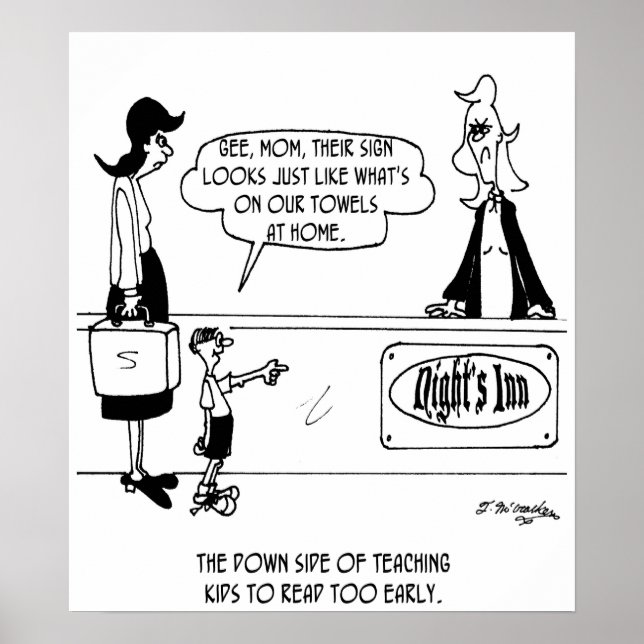 Poster Voler les serviettes de l'hôtel (Devant)