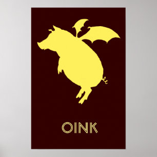 Poster Voler porcin