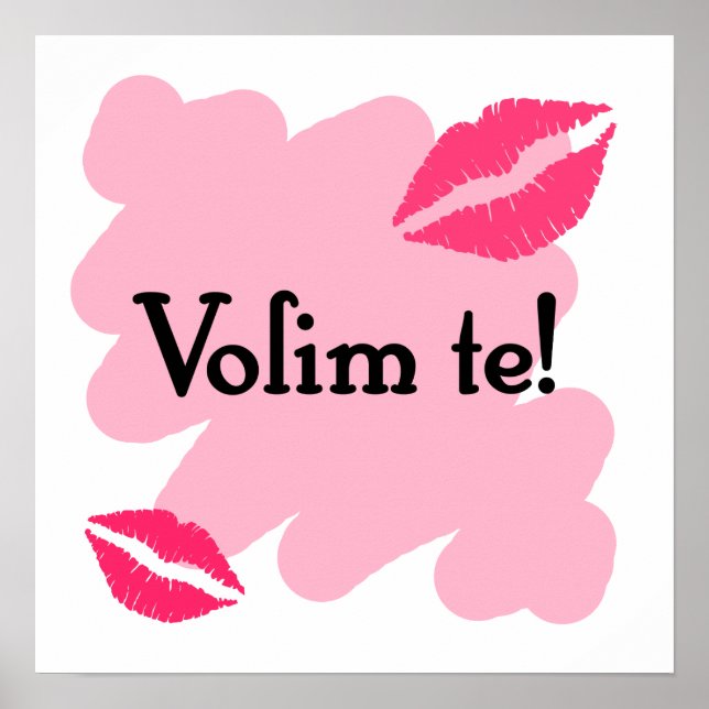 Poster Volim te - Croate Je t'aime (Devant)