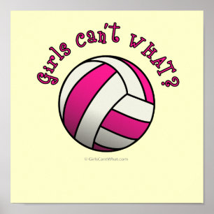Poster Volley-ball rose