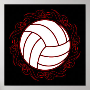Poster volley-ball tribal
