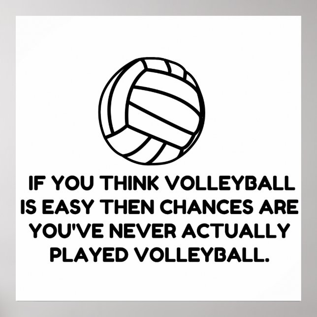 POSTER VOLLEYBALL FACILE (Devant)
