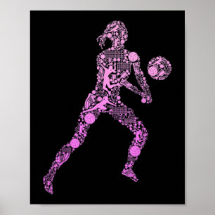 Poster Volleyball Girl Women Youth Player 7