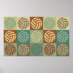 Poster Volleyball Pop Art