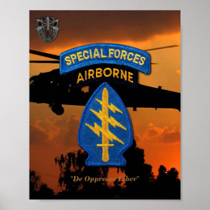 Poster Vols d'vétérans des forces spéciales Green Berets 