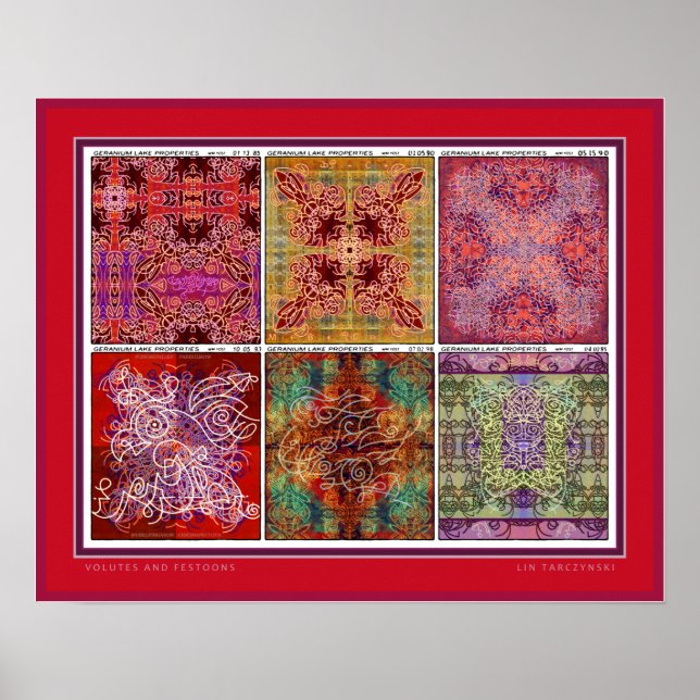 Poster Volutes et Festons (Devant)